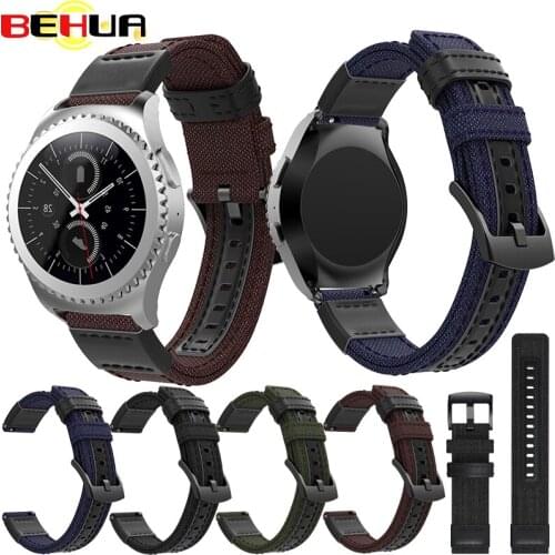 Strap for Samsung Gear sport S2 Classic Frontier for huami amazfit bip 20mm galaxy watch 42 46mm band with pin buckle watchband