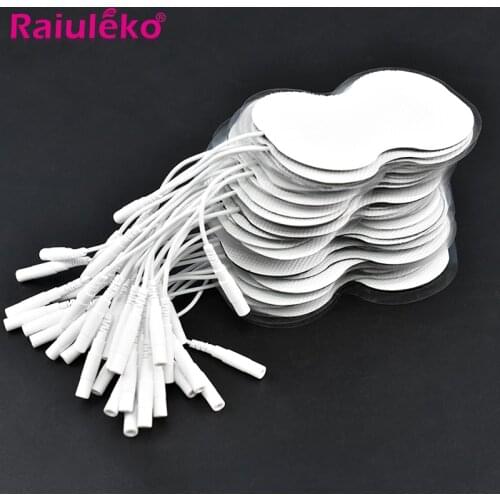 20/30/50pcs Self Adhesive Replacement Tens Electrode Pads 8.9*5.5cm Muscle Stimulator Electric Machine Massager for 0.2cm Line