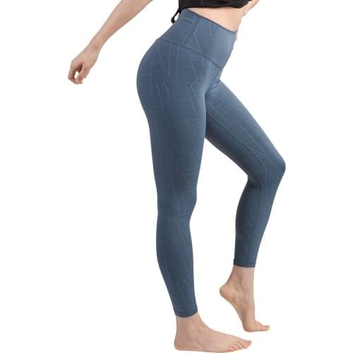 Geometric Patterns Yoga Workout Pants High Waisted Gym Atheletic Fitness Leggings Squatproof Running Tights