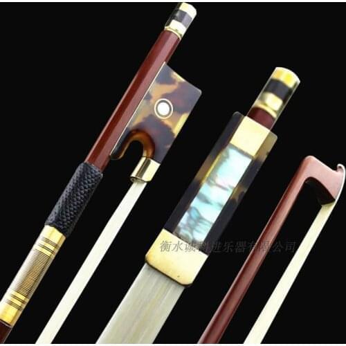 1pcs AAA+ Best professional brazilwood 4/4violin bow Siberia white horsetail copper parts best balance