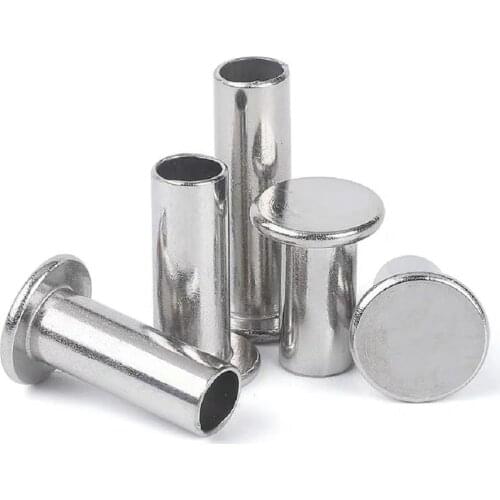 20/50pcs M2 M2.5 M3 M4 M5 M6 GB875 304 Stainless Steel Thin Head Semi-Tubular Rivets