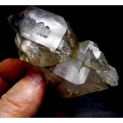 98g Elestial Skeletal Quartz Cluster - crystals and stones healing Mineral specimen Home Decor feng shui decoration L0421