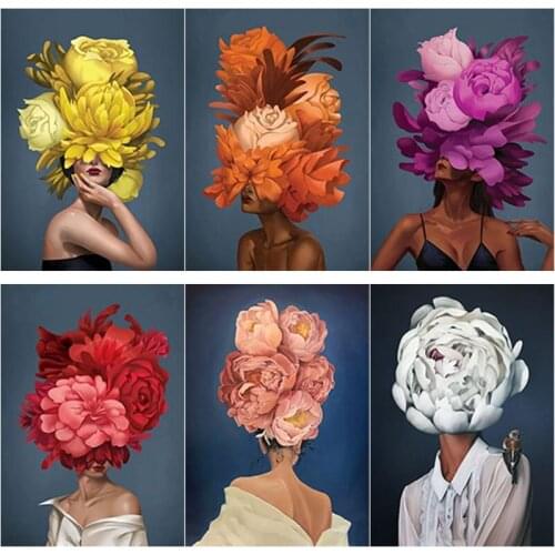 New 5D DIY Diamond Painting Scenery Cross Stitch Flower Woman Diamond Embroidery Full Square Round Drill Home Decor Manual Gift