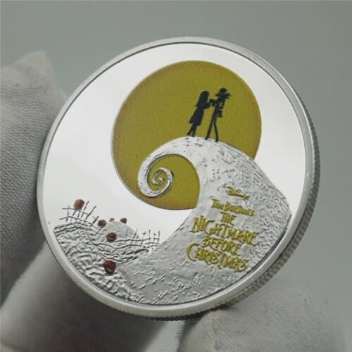 Australia Silver Plated Coin Nightmare before Christmas 1oz Silver Commemorative Coins