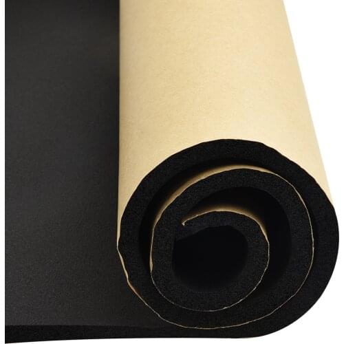 100*50cm Automotive Sound Deadener Thick Car Acoustic Foam Sound Deadening Sound Insulation Rubber Hose Foam 8mm