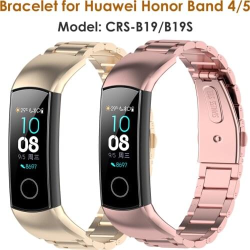 Bracelet for Huawei Honor Band 5 Straps Replacement Bands Strap Wrist Replacement Metal Accessories for Honor Band 4 Watchband