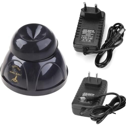 Black Tattoo Ink Shaker Pigment Vortex Mixer Rechargeable Paint Stirrer with Bottom Antiskid Design for Nail Polish Gel