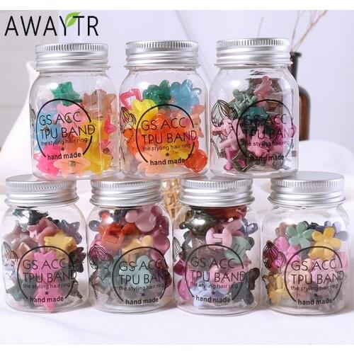 AWAYTR 20 PCS/Set Korean Hair Claws Hair Accessories Girls Hairpin Small Flowers Hair Clips Bangs for Children Random Headbands