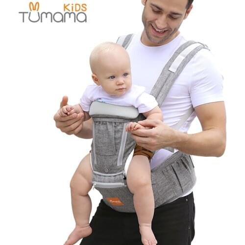 Tumama Ergonomic Baby Carrier Infant Baby Hipseat Carrier Waist Stool Front Facing Backpack Kangaroo Baby Wrap Sling For 0-36M