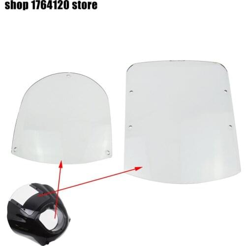 Motorcycle Clear Windshield Quarter Fairing Kit Fit For Harley Sportster XL 883 1200 Dyna FXDL Fat Bob 1995-2005