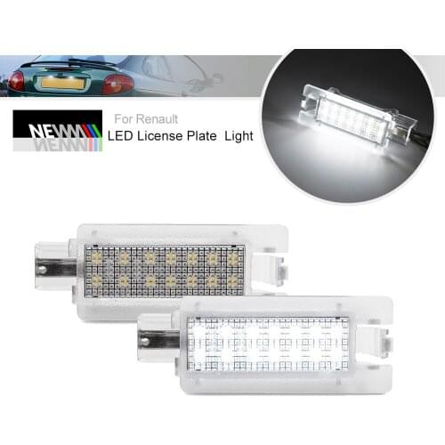 LED License Plate Lights Kit for Renault Mégane Scénic & Scénic I 96-03 Renault Mégane I 96-02, Canbus Error Free Rear Tag Lamp