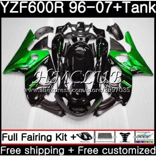 Body For YAMAHA YZF600R Thundercat 1996 1997 1998 1999 2000 2001 0HC.0 YZF-600R YZF 600R 96 97 98 99 00 01 Fairing Green flames