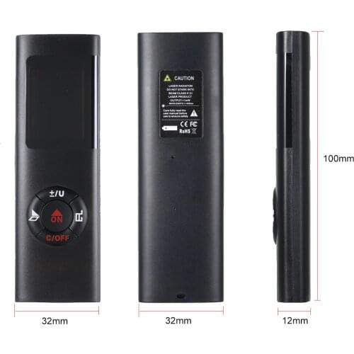 Laser distance meter 40M Smart Digital Range Portable USB Charging Rangefinder Mini Handheld Distance Measuring Meter