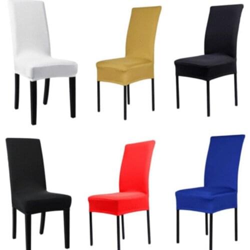 Fashion Solid Stretch Dining Chair Cover Removable Slipcover Washable Banquet Furniture Covers