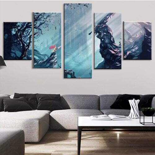Modern Canvas HD Print Wall Art Modular Poster Home Decor Framework 5 Pieces Anime Berserk Painting Pictures For Living Room