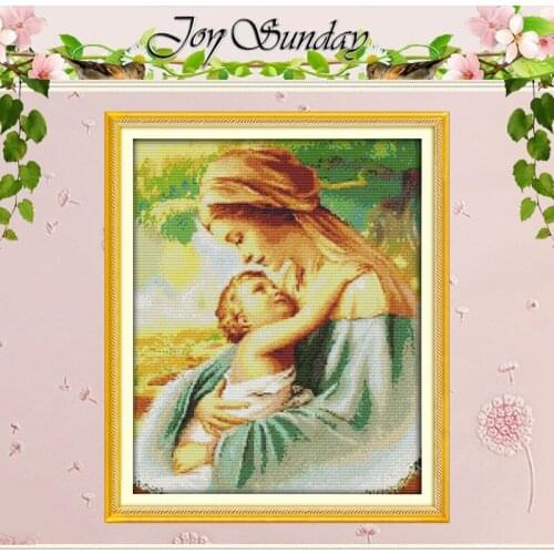 The Madonna and Baby Patterns Counted Cross Stitch 11CT 14CT Cross Stitch Set Chinese Cross-stitch Kits Embroidery Needlework