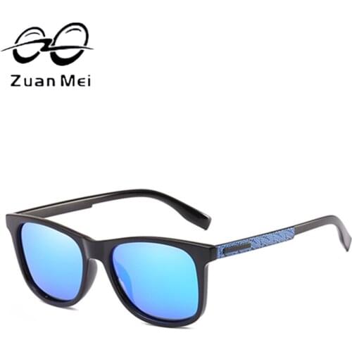 New HD mens and womens polarized sunglasses Personality mirror legs retro driver mirror outdoor driving sunglasses ZM27