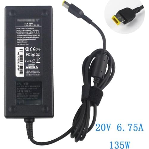 New 20V 6.75A 5.5*2.5mm 135W AC Adapter For Lenovo R720-15IKBN C560 C360 C455 Laptops Power Charger