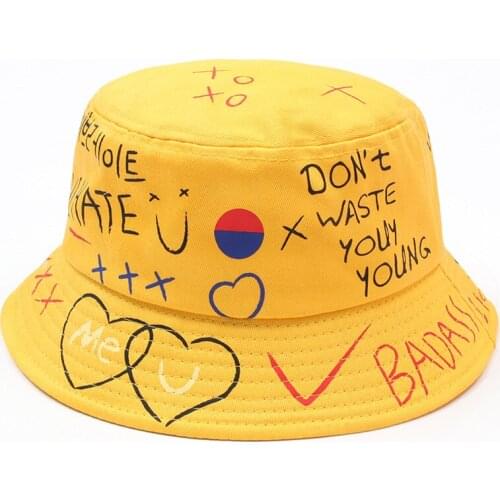 Bucket Hat Lightweight Short Brim Pattern Summer Reversible Packable Cap Travel Fisherman Cap for Women Men Teens