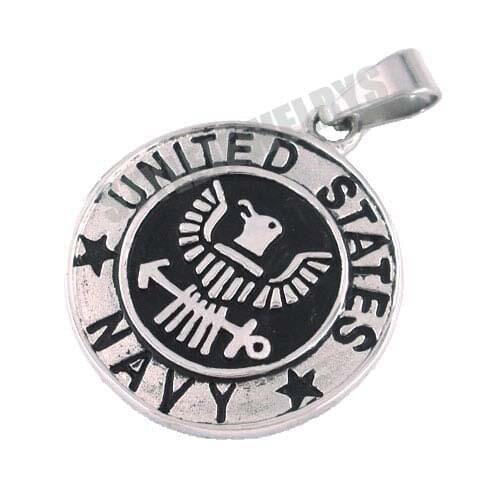 Free shipping! United States NAVY Pendant Stainless Steel Jewelry Motor Biker Pendant SWP0090B