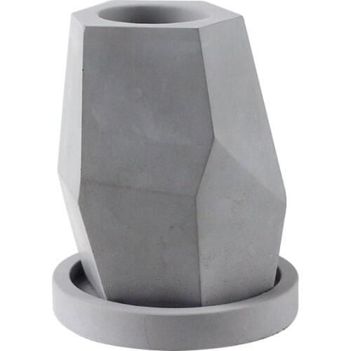 Silicone Mold Planter Concrete Geometry Handmade Cement Vase Mould Nordic Original Ornaments