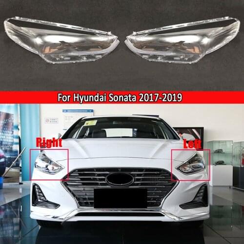 Car Headlight Lens Glass Lampcover Cover Lampshade Bright Shell Product For Hyundai Sonata 2017 2018 2019 Lampshade Lampcover
