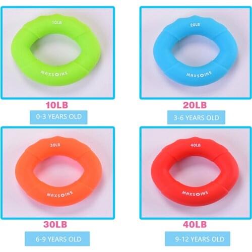 Hand Grip Muscle Developer Power Wrist Arm Training Machine Carpal Expander Rubber Exerciser Finger Gripper Ring Gym Anti Stress