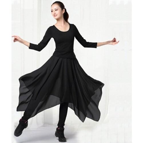 Latin Dance Pant for Women Latin Skirt Training Pants Adult Modern Trousers Ballroom Costumes Practice Dancing Pant Ballet Skirt