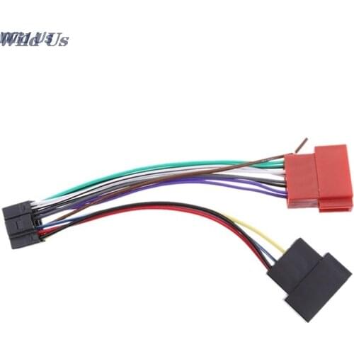 16Pin Car Stereo Radio Harness ISO Radio to ISO Radio Play Plug Auto Adapter Wiring Harness Connector