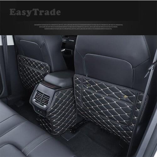 For Great Wall Haval H6 2020 2021 Accessories PU Leather Car Seat Anti-Kick Mat Rear Row Seats Cover Back Protection Mats 3Pcs