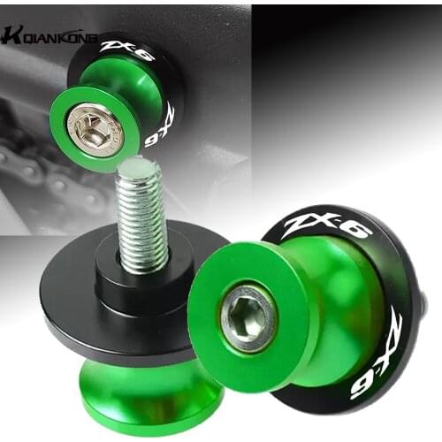 8-10MM Swingarm Spool Slider Stand Screws Motorcycle Accessories For Kawasaki ZX-6 1990-1999 1998 1997 1996 1995 1994 1993 1992