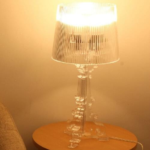 Acryl Table Lamps For Bedroom Living Room Table Lamp Study Crystal Art Deco Bedside Lamp Night Lamp Lighting E27 Eu Plug