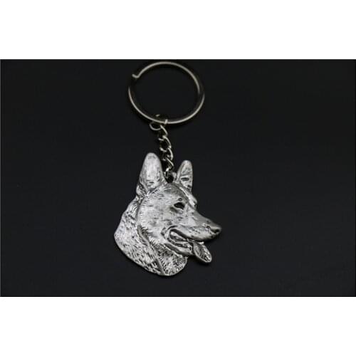 New Fashion German Shepherd Keychain jewelry Popular dog Key Chain Key Ring