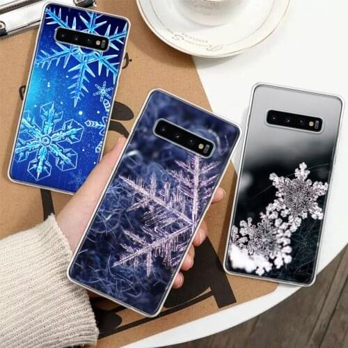 Snow Snowflake Winter Cold Silicon Phone Case For Samsung Galaxy A51 A71 A70 A50 A40 A30 A20E A10S A01 A21 A6 A7 A8 A9 Plus + Co