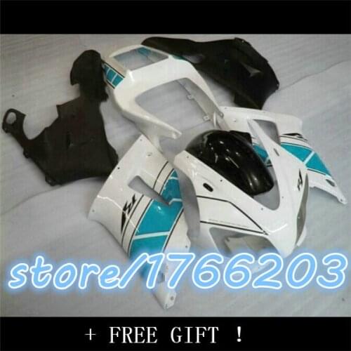 For Blue white YZFR1 98 99 YZF R1 98-99 YZF-R1 Blue white YZF1000 YZF 1000 1998 1999 Full Fairing Kit BBF