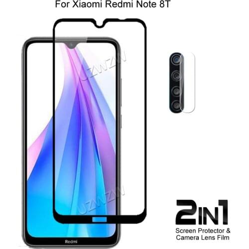 For Xiaomi Redmi Note 8T Front Screen Protector Protective Tempered Glass & Camera Lens Film For Xiaomi Redmi Note 8T