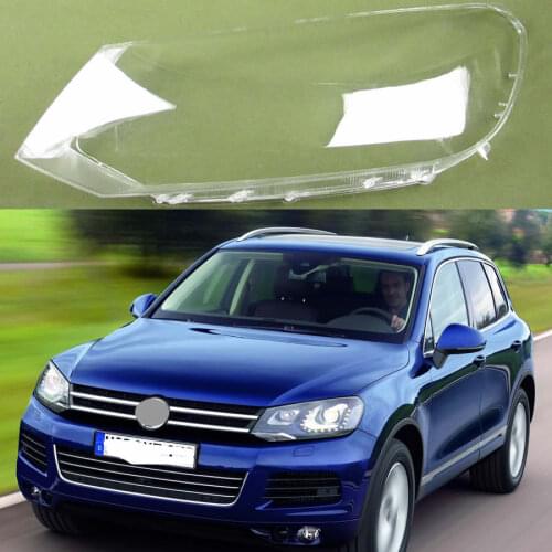 For VW Touareg 2011 2012 2013 2014 halogen Headlight Cover Lampshades Headlamp Lamp Cover Headlight Transparent Lampshade