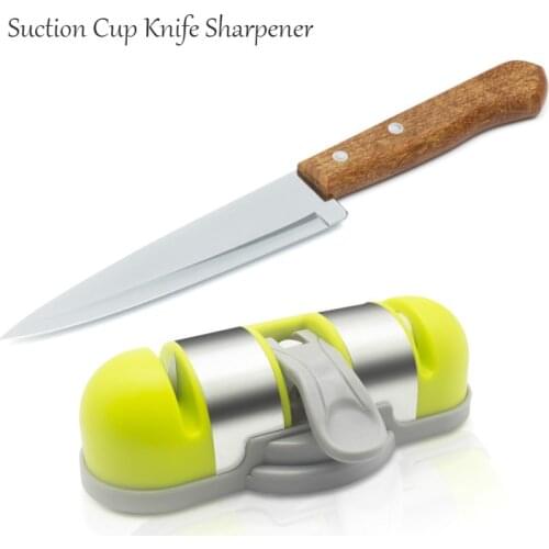 Knife Sharpner with Suction Cup Mounting Fixable Sharpen Stone Whetstone Sucker Function Sharpeners Sharpening Tool Grindstone
