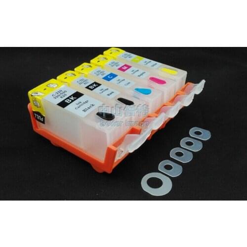 INK WAY Refillable ink cartridge for Canon PGI-570 CLI-571 without chips, original chips can be reused