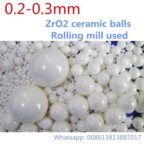 1kg/lot 0.2-0.3mm ball ZrO2 ceramic balls Zirconia balls used for Planetary mill Agitating mill roller mill Sanding mill machine