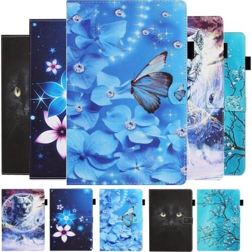 Fashion Butterfly Tablet Cover For Lenovo Tab P11 Case TB-J606F 11'' Cards Slots Funda For Lenovo Tab P11 Case J606F Fold Coque