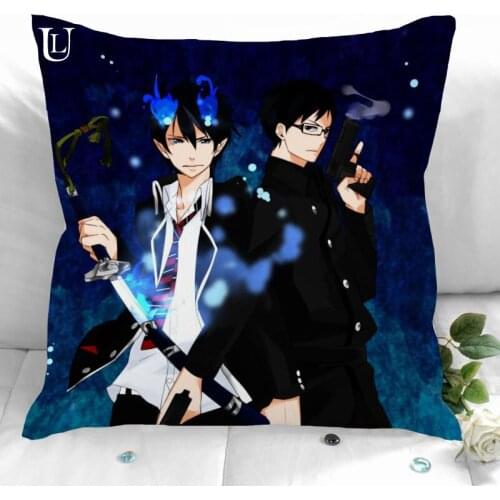 New Custom Blue Exorcist Pillowcases Printed Square Pillowcase Home Decorative Zipper Pillow Cover 35X35cm40X40cm(One Side)