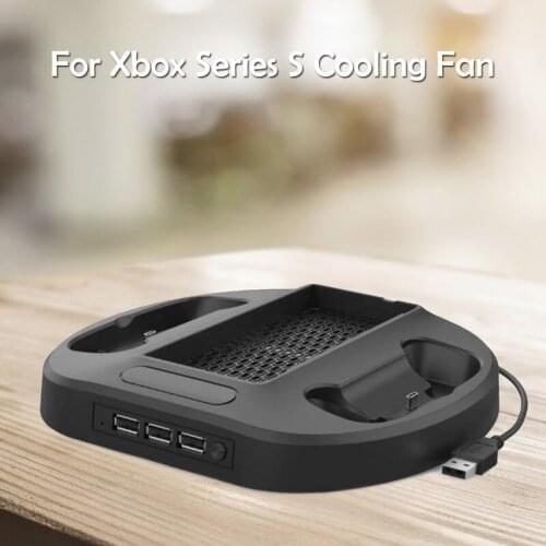 Game Host Cooling Stand Cooler for Xbox Series S Game Machine Cooling Stand Cooler Game Accessories 3 USB Hub