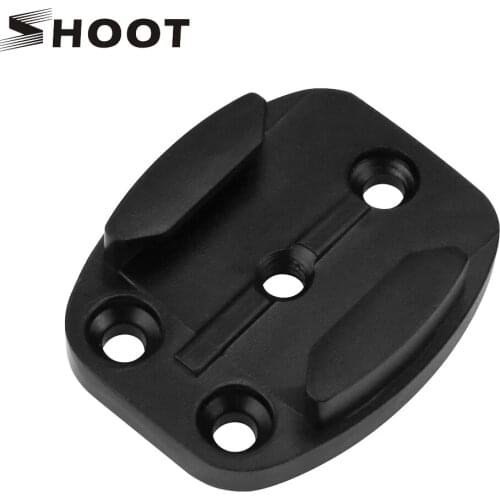 SHOOT Aluminum Alloy Flat Surface Mount For GoPro Hero 7 6 5 4 Session Xiaomi Yi 4K SJCAM SJ5000 m20 Eken Mount Go pro Accessory