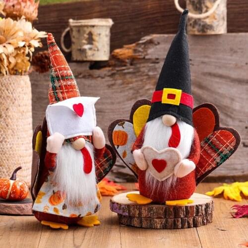 Thanksgiving Festival Faceless Doll Decoration Home Window Decoration Plush Toys Room Desktop Standing Post home decor для дома