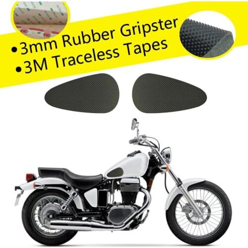 Gas Tank Pad Traction Side Grips Protector 3M Adhesive For Honda Yamaha Suzuki Kawasaki Rebel Shadow Magna Vulcan Virago Vstar