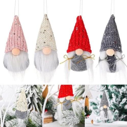 Christmas Gnome Santa Christmas Tree Hanging Ornament Doll Decoration For Home Pendant Gifts Ornaments Party Christmas Gnome