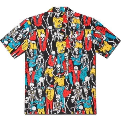 2021 Shirt Men Casual Printed Short Sleeve Hawaiian Korean Street Summer Hawaii Beach Women Shirts Harujuku Mens Imported-china