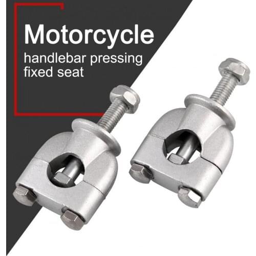 22mm Universal Handlebar Riser Clamp Single Hole Handle Bar Mount Clamp Direction Device Pressure Block for Off-road Motorcycle