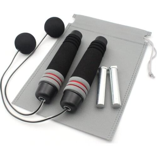 Weighted Ropeless Jump Rope Crossfit Speed Rope for Double Unders Exercise Boxing Training Fitness Wireless Jump Rope Indoor Gym